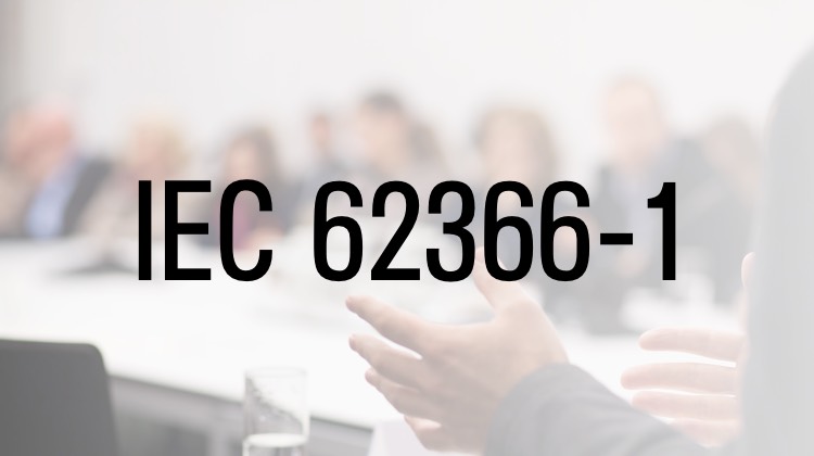 Abkürzung IEC 62366-1 auf einer Tafel